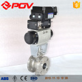 DN25 Stainless steel cut off pneumatic ball valve